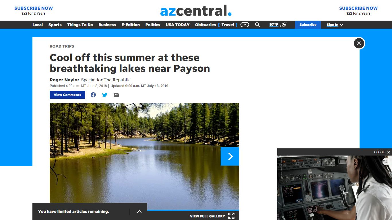 Payson, AZ: lakes for fishing, camping, hiking - The Arizona Republic