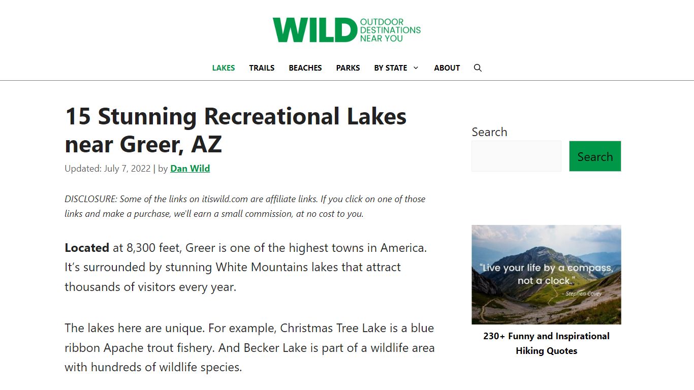 15 Stunning Recreational Lakes near Greer, AZ – Wild